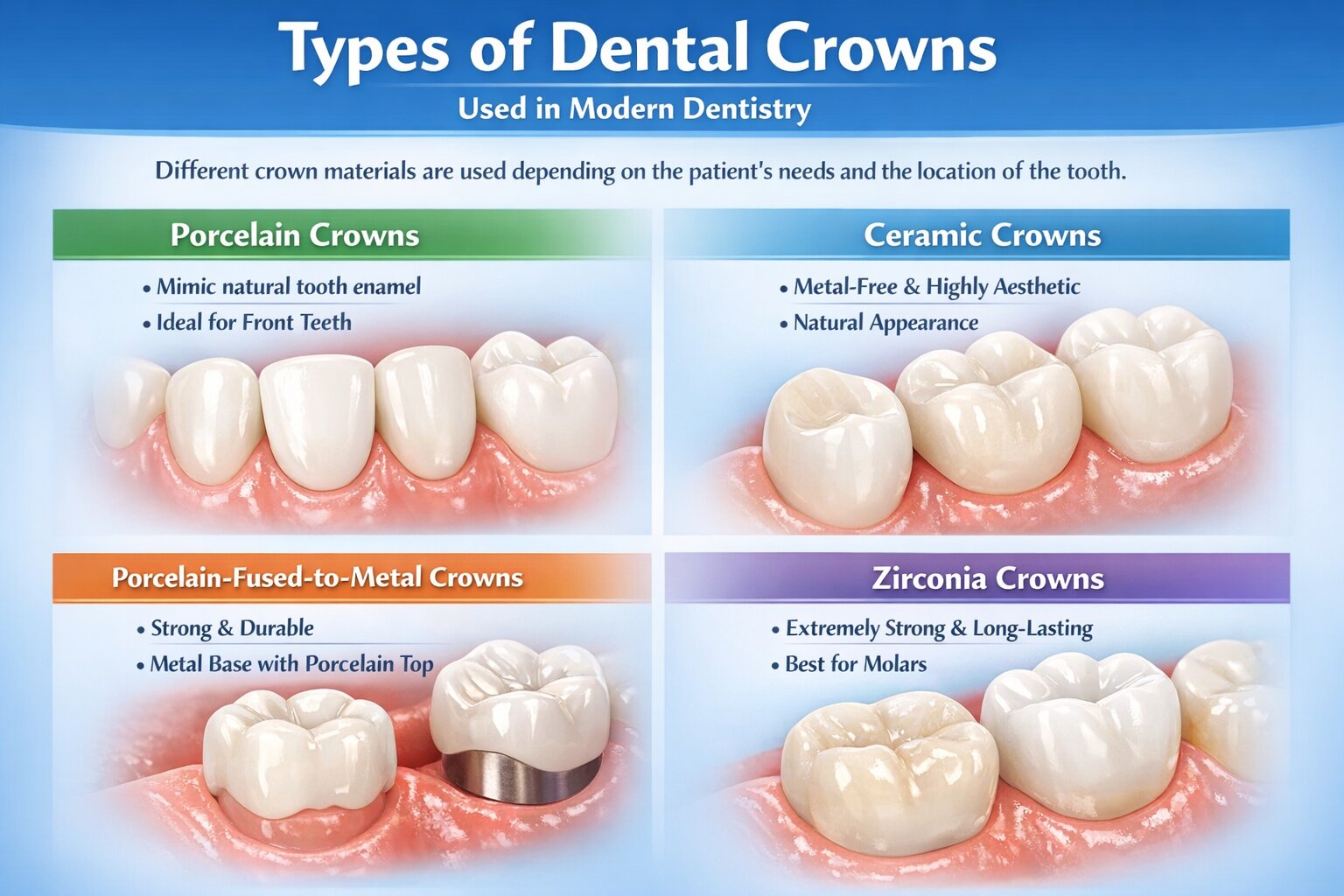 Types of Dental Crowns