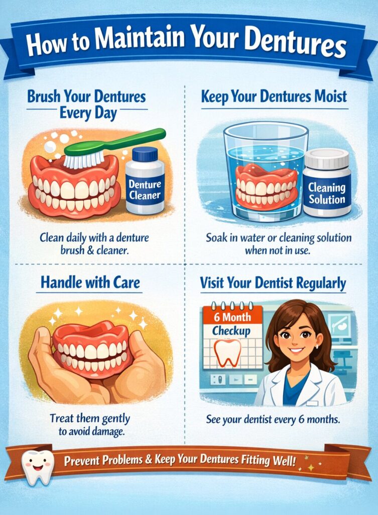 How to Maintain Your Dentures